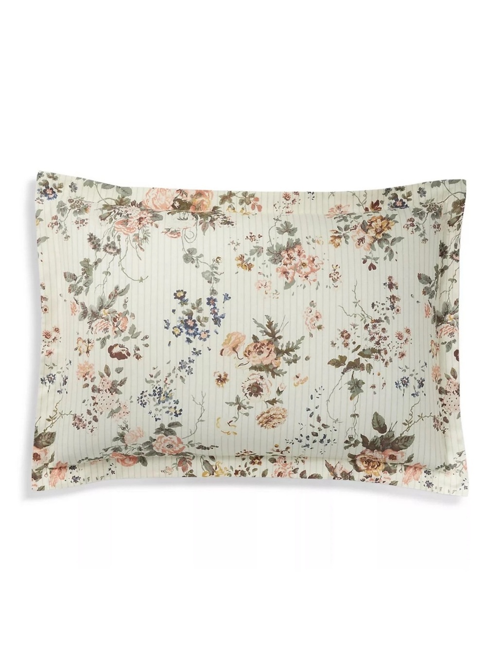 Ralph Lauren Thompson Floral Stripe Set Of 2 Standard Pillow Shams $370 NWT - Picture 10 of 13